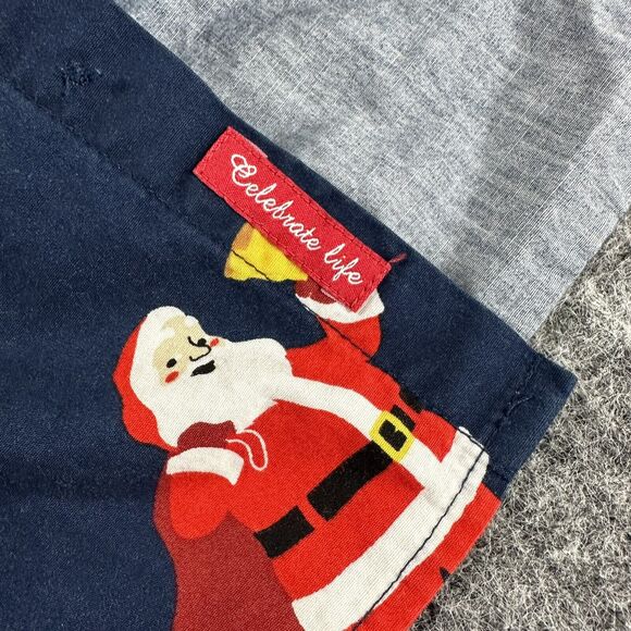 Cactus Man Santa Shirt Men Large Button Up Holiday Ugly Christmas Shirt Funny - Picture 7 of 14